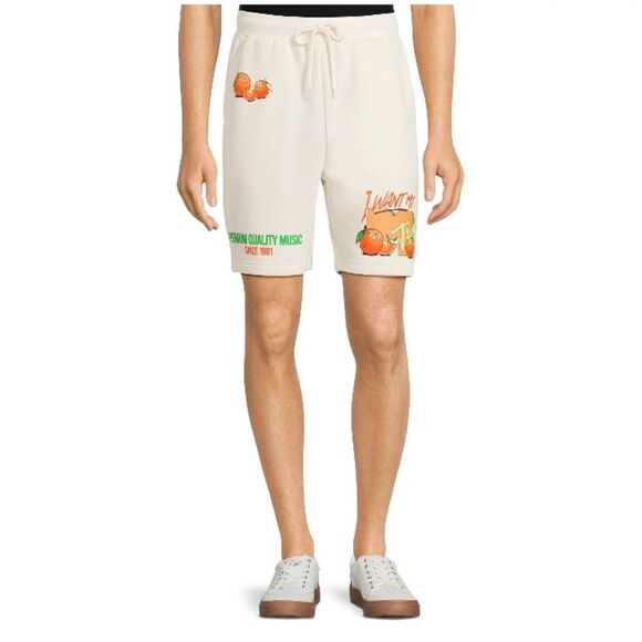 Men's MTV Fleece Comfy Active Jogger Lounge Shorts Size 3XL - Picture 4 of 6